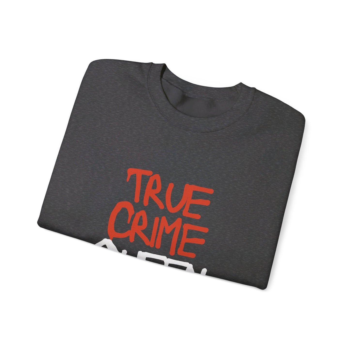 Festive Threads | Halloween True Crime Queen Unisex Heavy Blend™ Crewneck Sweatshirt