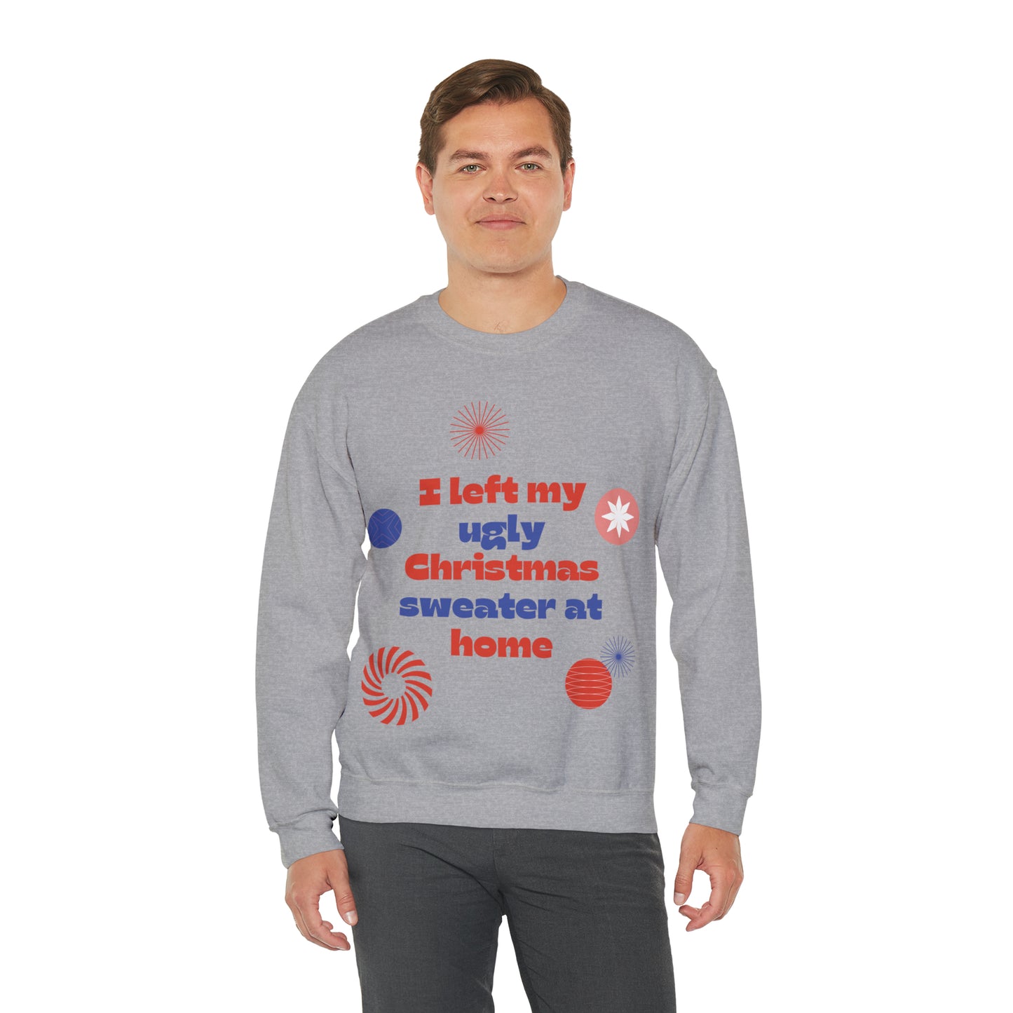 Festive Threads | Christmas Ugly Christmas Sweater Unisex Heavy Blend™ Crewneck Sweatshirt