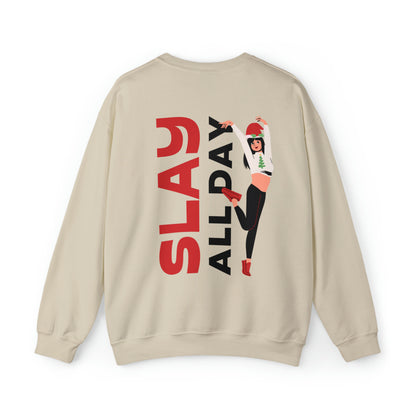 Festive Threads | Christmas Slay All Day Unisex Heavy Blend™ Crewneck Sweatshirt