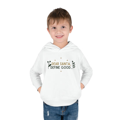 Festive Threads | Christmas Dear Santa Toddler Pullover Fleece Hoodie