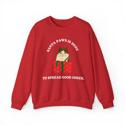 Festive Threads | Christmas Santa Paws Unisex Heavy Blend™ Crewneck Sweatshirt