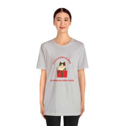 Festive Threads | Christmas Santa Paws Unisex Jersey Short Sleeve Tee