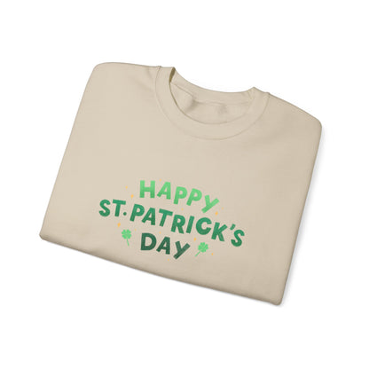 Festive Threads | St. Patrick's Day | Happy St. Patrick's Day Unisex Heavy Blend™ Crewneck Sweatshirt