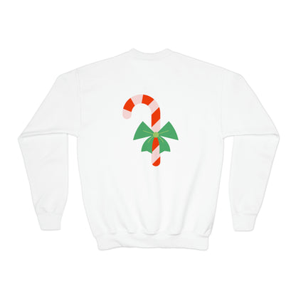 Festive Threads | Christmas Santa's Helper Youth Crewneck Sweatshirt