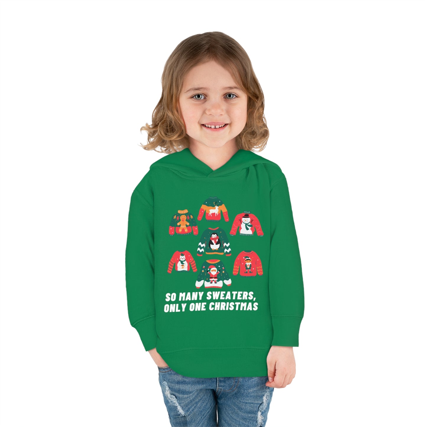 Festive Threads | Christmas So Many Sweaters Toddler Pullover Fleece Hoodie