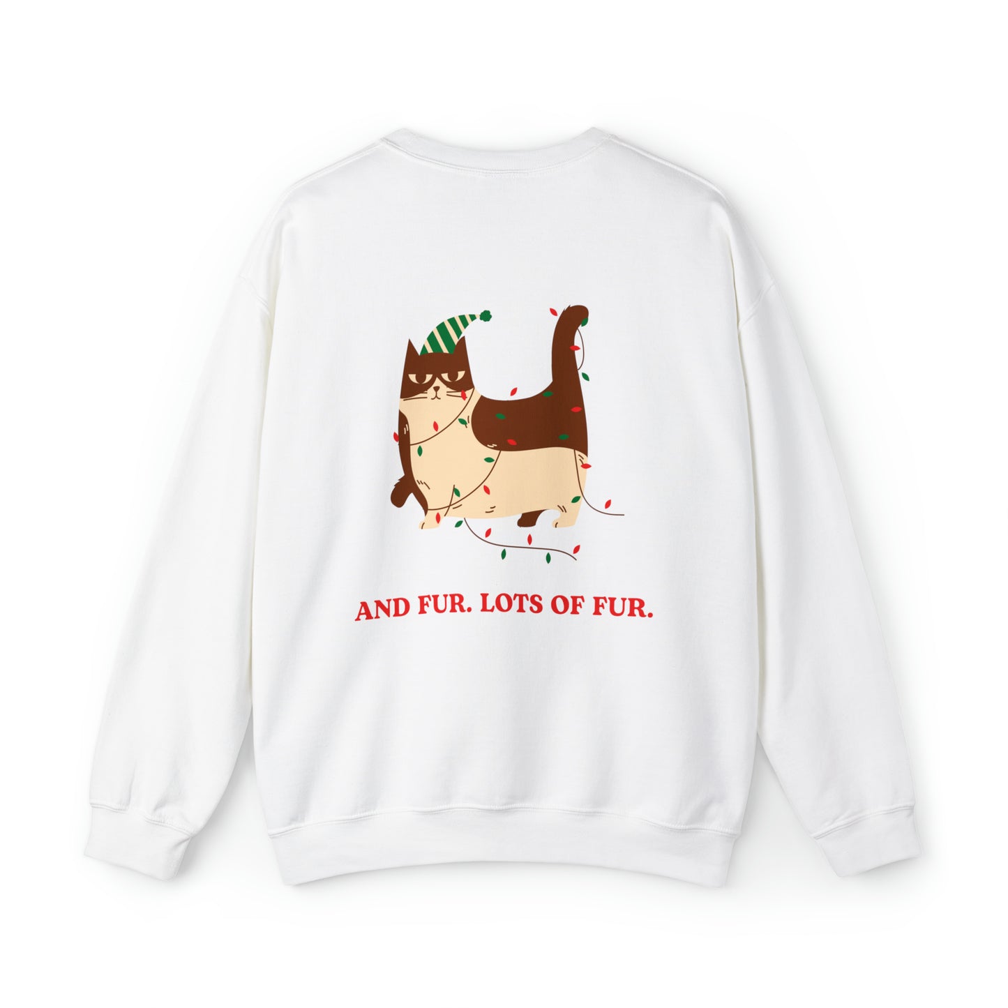 Festive Threads | Christmas Santa Paws Unisex Heavy Blend™ Crewneck Sweatshirt