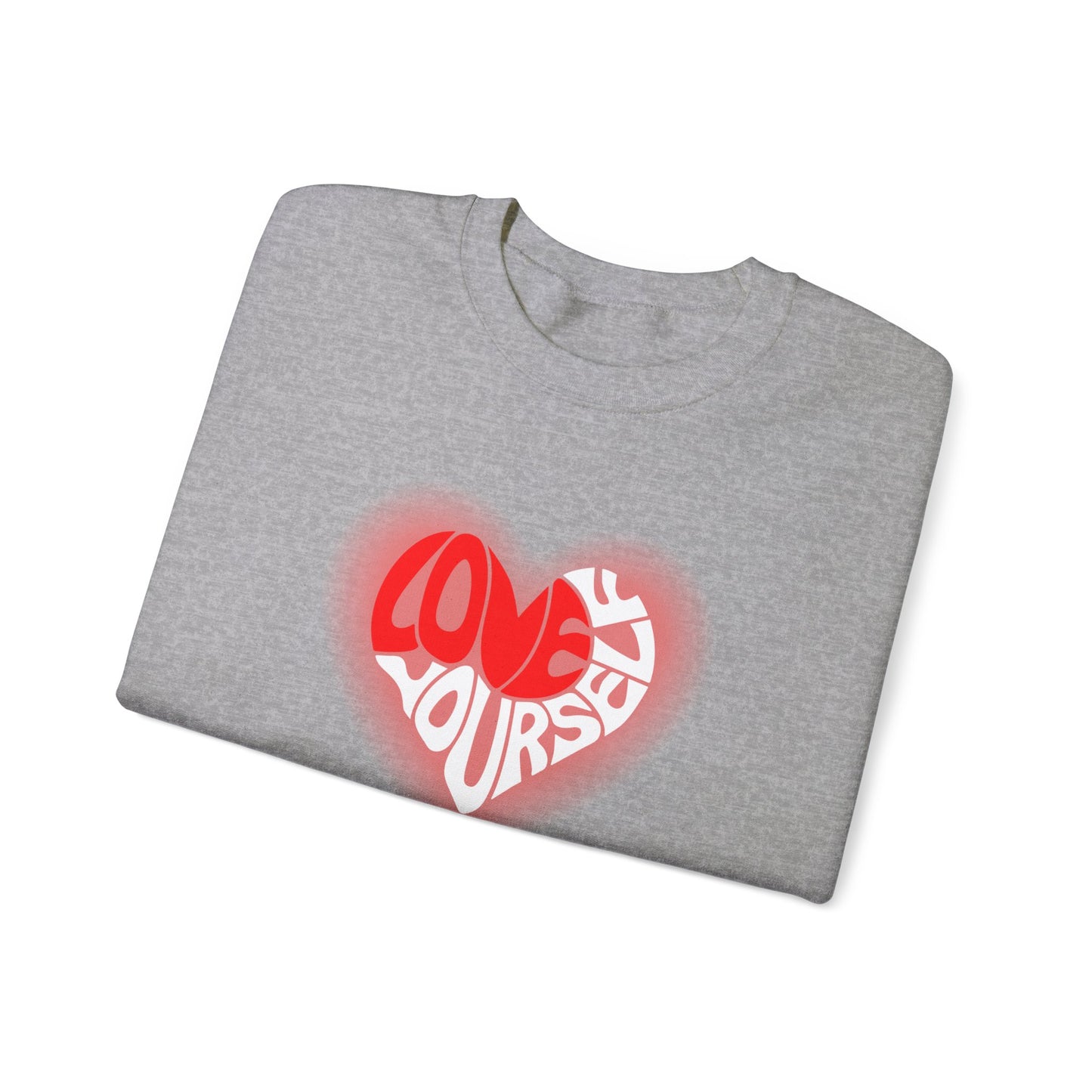 Festive Threads | Valentine's Love Yourself Unisex Heavy Blend™ Crewneck Sweatshirt