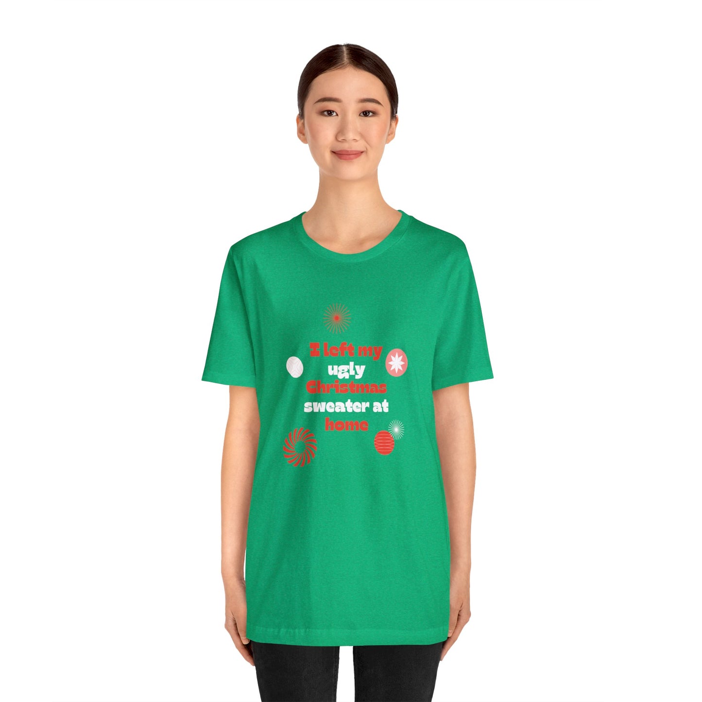 Festive Threads | Christmas Ugly Christmas Sweater Unisex Jersey Short Sleeve Tee