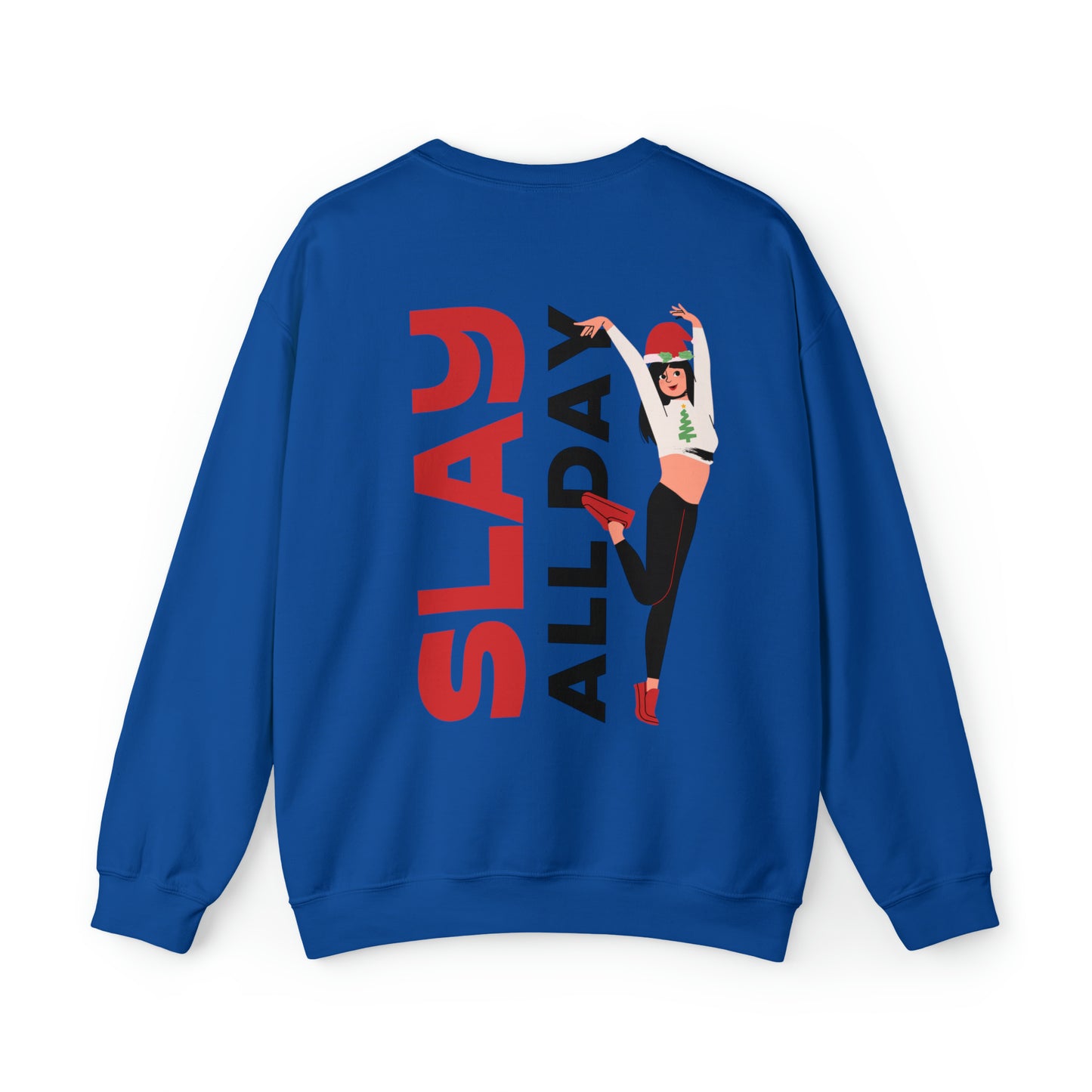 Festive Threads | Christmas Slay All Day Unisex Heavy Blend™ Crewneck Sweatshirt