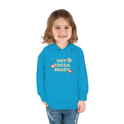 Festive Threads | Christmas Hot Cocoa Ready Toddler Pullover Fleece Hoodie