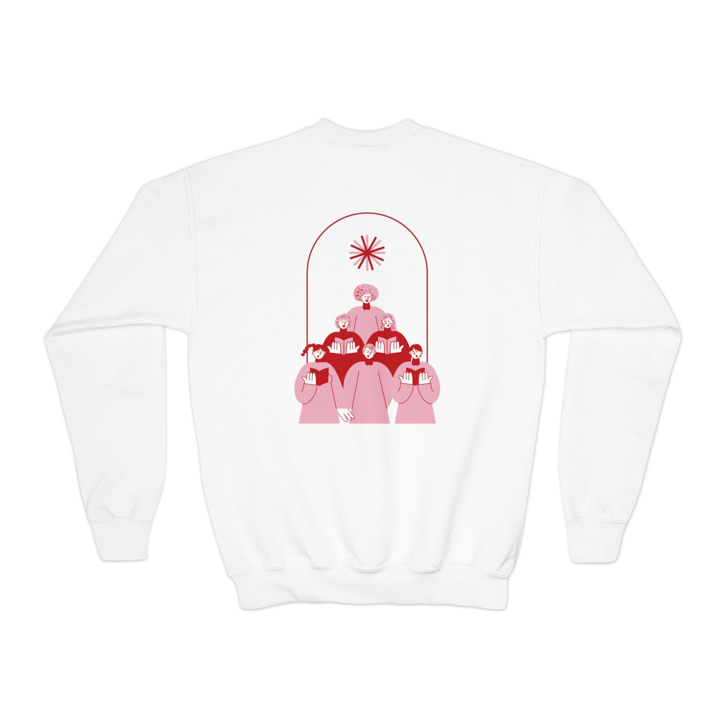 Festive Threads | Christmas Fa La La Youth Crewneck Sweatshirt