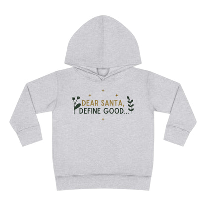 Festive Threads | Christmas Dear Santa Toddler Pullover Fleece Hoodie