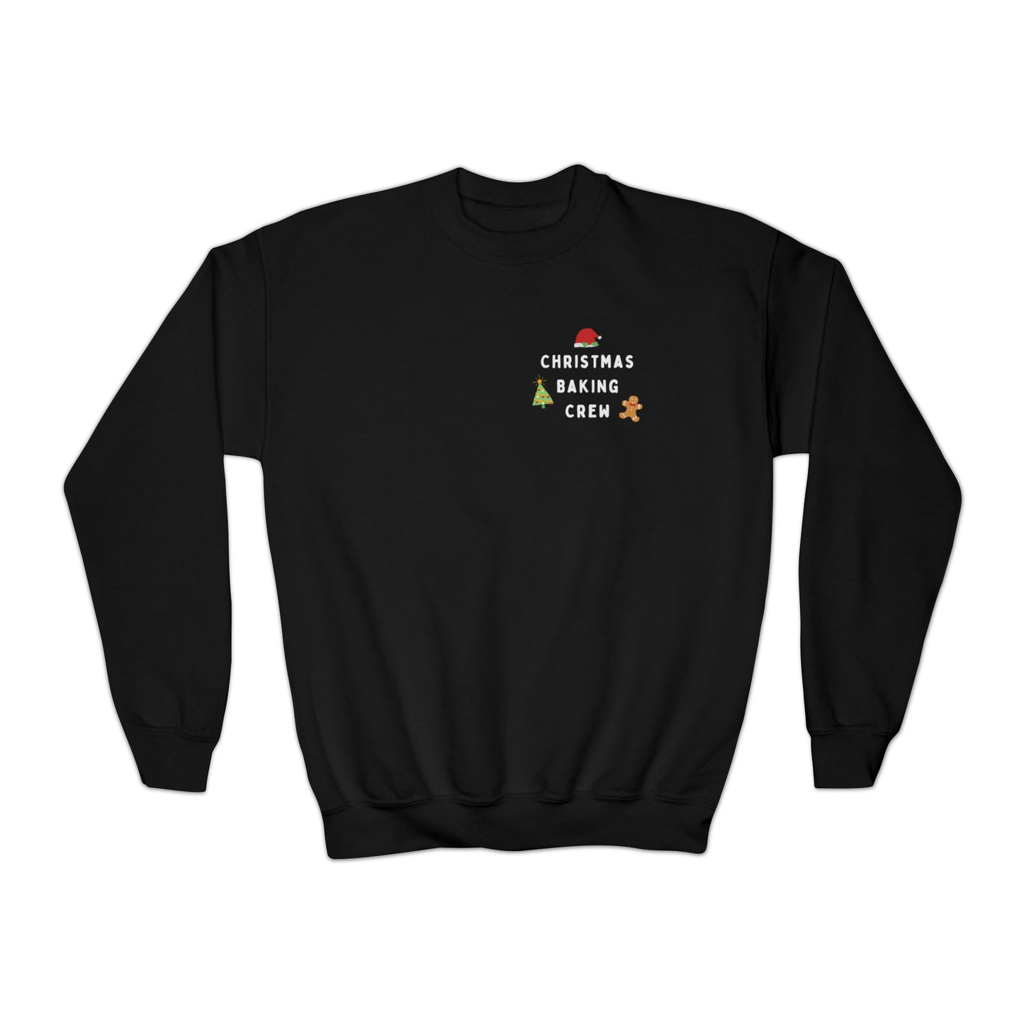 Festive Threads | Christmas Baking Crew Youth Crewneck Sweatshirt