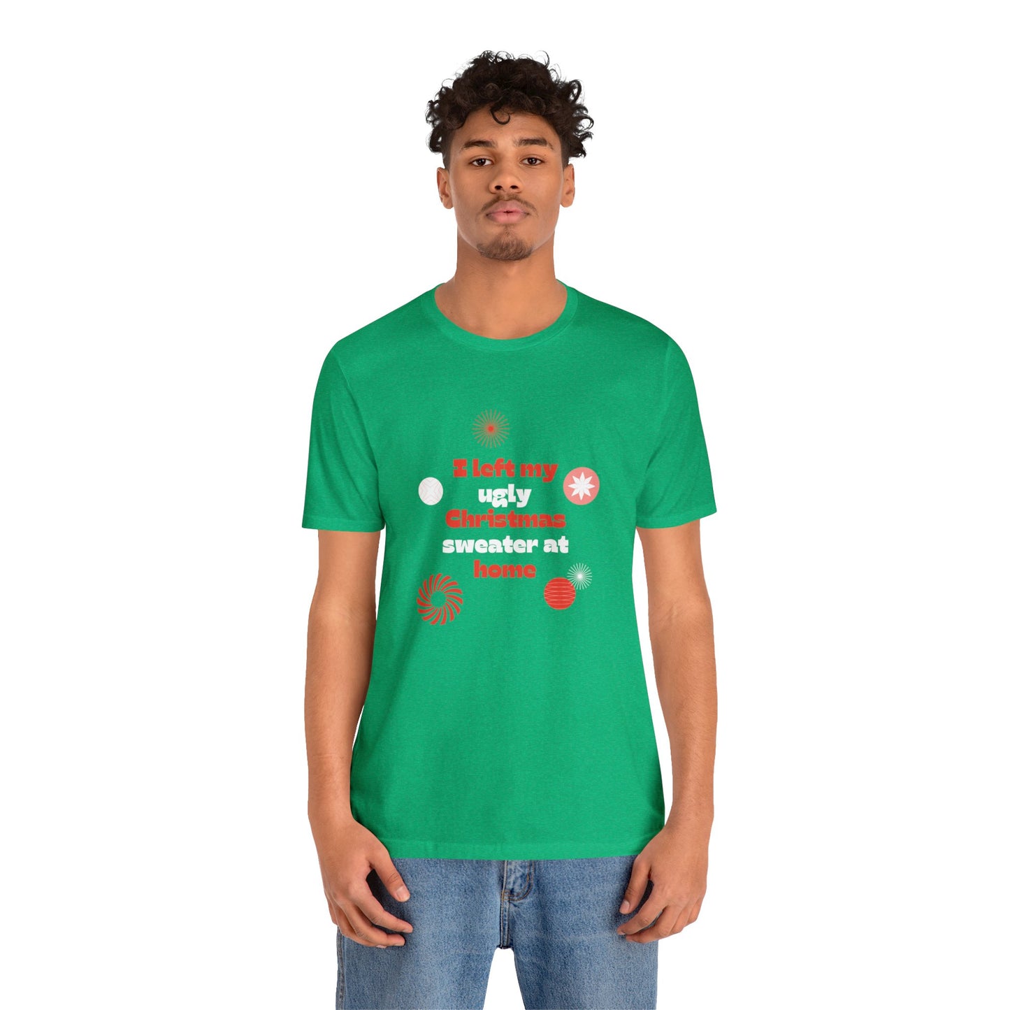 Festive Threads | Christmas Ugly Christmas Sweater Unisex Jersey Short Sleeve Tee