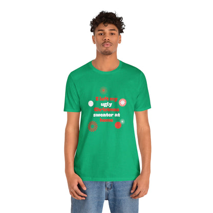 Festive Threads | Christmas Ugly Christmas Sweater Unisex Jersey Short Sleeve Tee