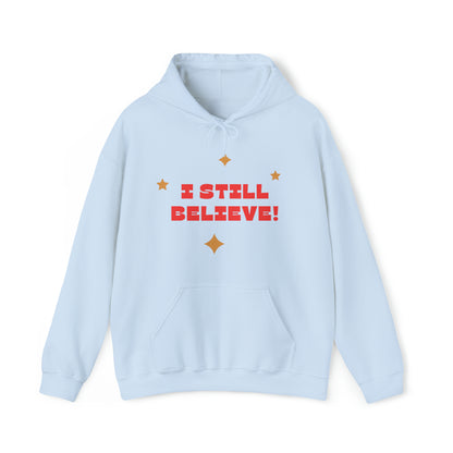 Festive Threads | Christmas I Still Believe Unisex Heavy Blend™ Hooded Sweatshirt