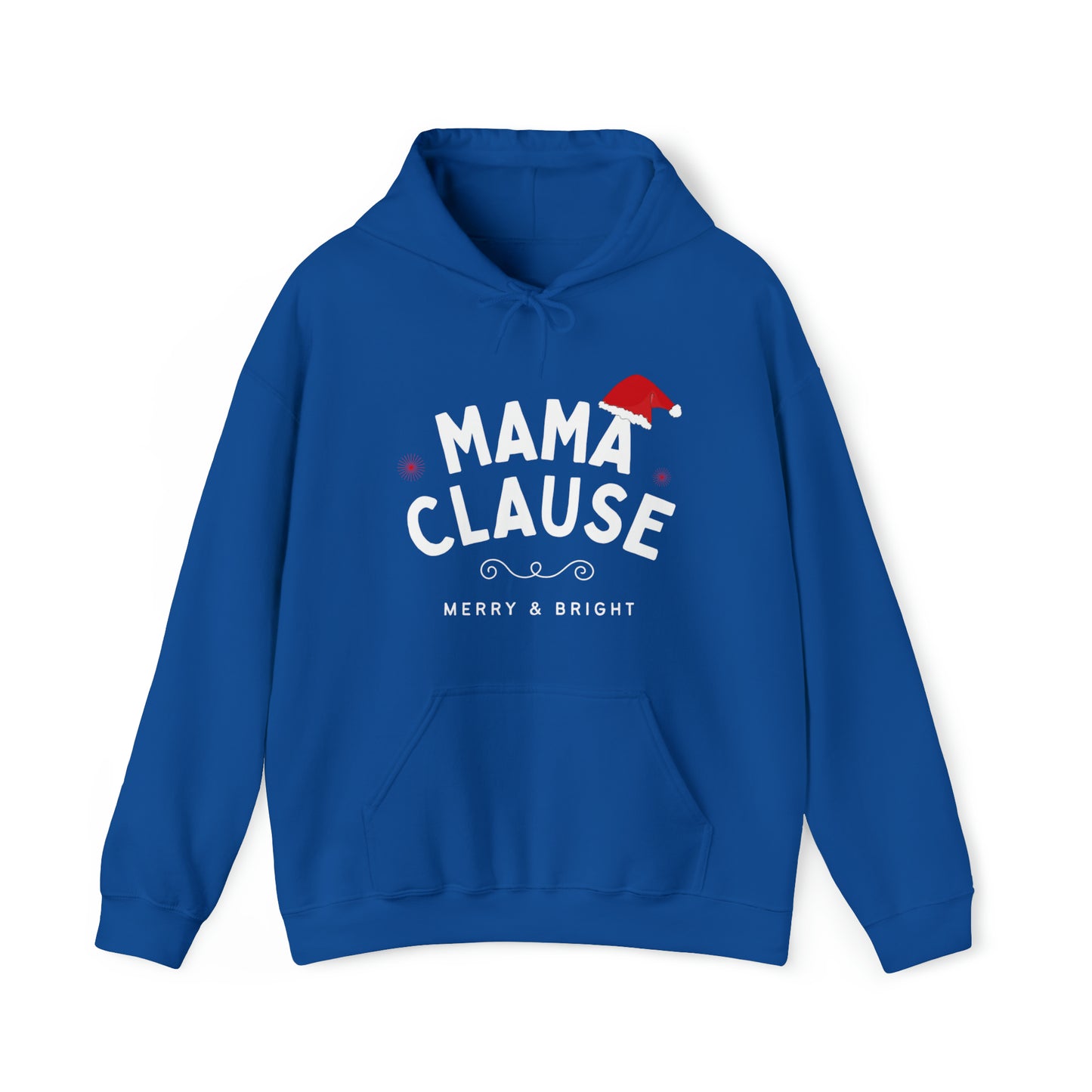 Festive Threads | Christmas Mama Clause Unisex Heavy Blend™ Hooded Sweatshirt