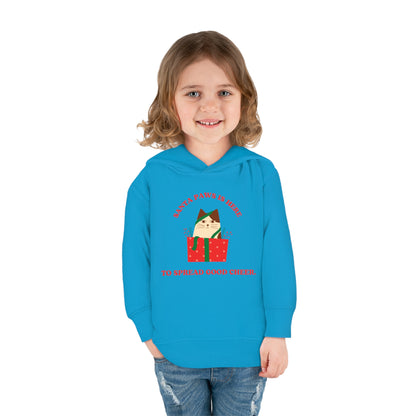 Festive Threads | Christmas Santa Paws Toddler Pullover Fleece Hoodie