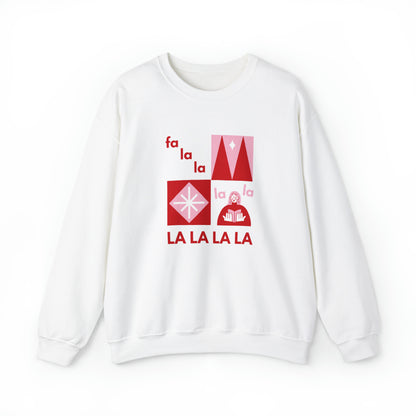 Festive Threads | Christmas Fa La La Unisex Heavy Blend™ Crewneck Sweatshirt