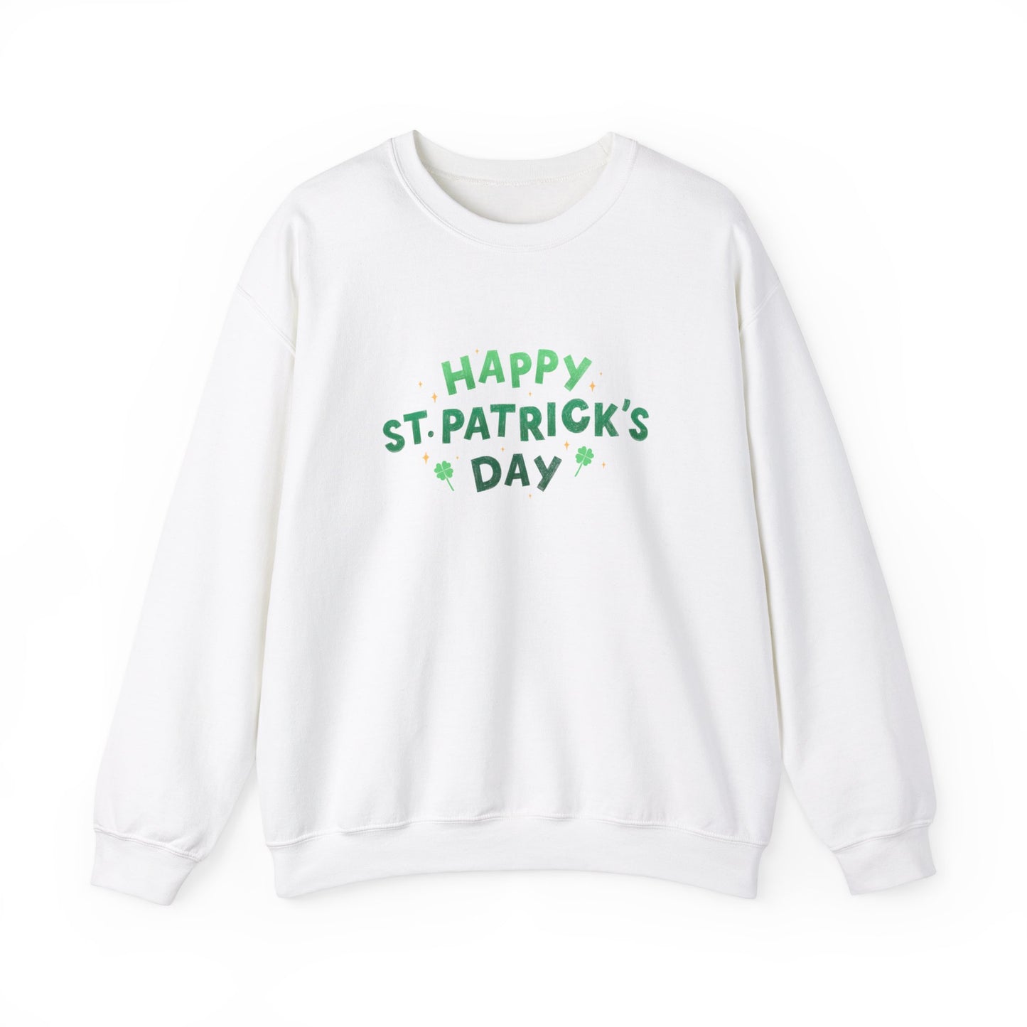 Festive Threads | St. Patrick's Day | Happy St. Patrick's Day Unisex Heavy Blend™ Crewneck Sweatshirt