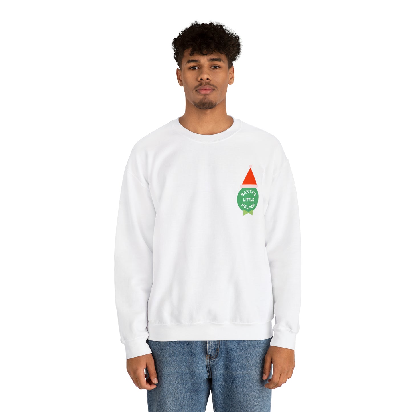 Festive Threads | Christmas Santa's Helper Unisex Heavy Blend™ Crewneck Sweatshirt