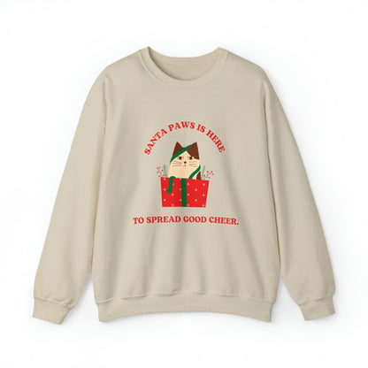 Festive Threads | Christmas Santa Paws Unisex Heavy Blend™ Crewneck Sweatshirt