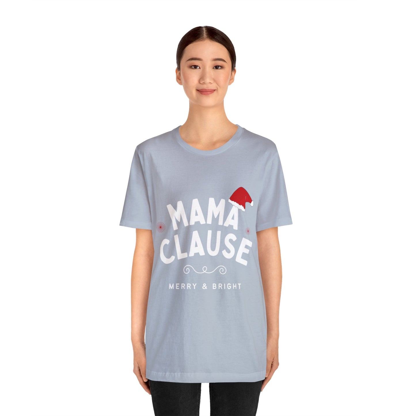 Festive Threads | Christmas Mama Clause Unisex Jersey Short Sleeve Tee