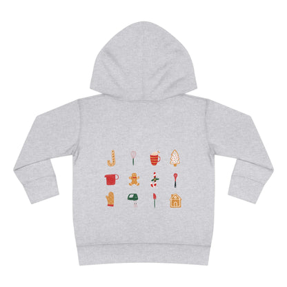 Festive Threads | Christmas Baking Crew Toddler Pullover Fleece Hoodie