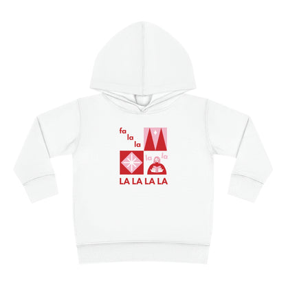 Festive Threads | Christmas Fa La La Toddler Pullover Fleece Hoodie