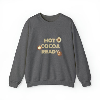 Festive Threads | Christmas Hot Cocoa Ready Unisex Heavy Blend™ Crewneck Sweatshirt