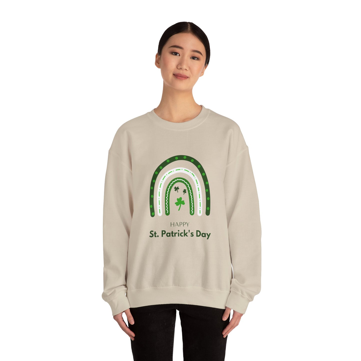 Festive Threads | St. Patrick's Day Rainbow Unisex Heavy Blend™ Crewneck Sweatshirt