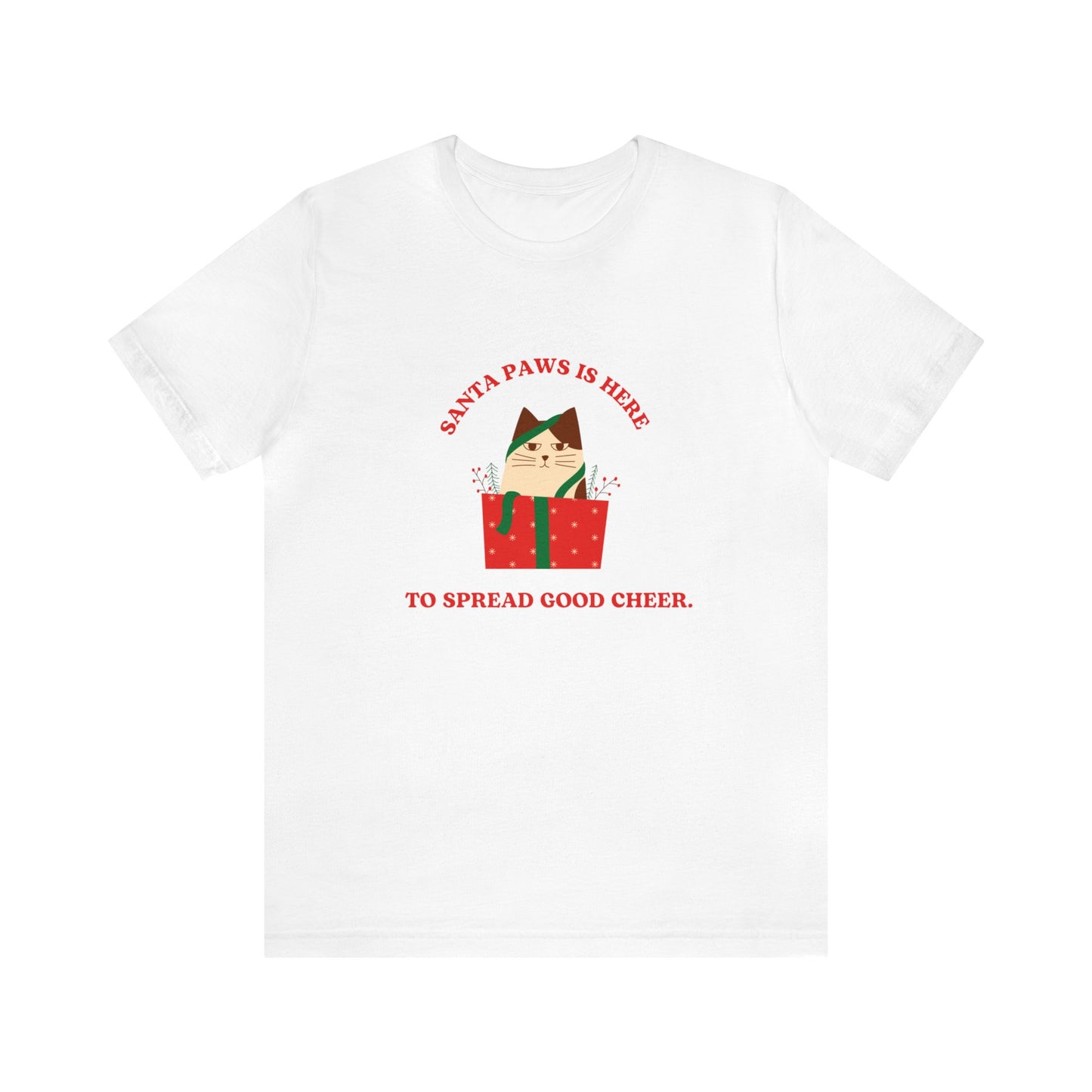 Festive Threads | Christmas Santa Paws Unisex Jersey Short Sleeve Tee