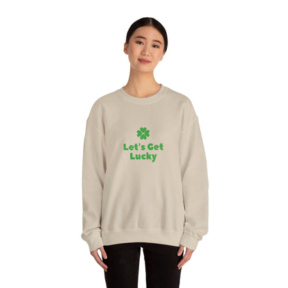 Festive Threads | St. Patrick's Day Let's Get Lucky Unisex Heavy Blend™ Crewneck Sweatshirt