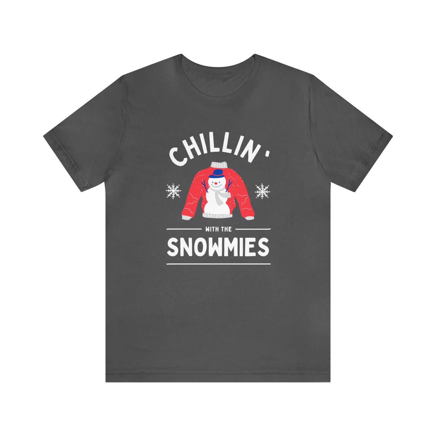 Festive Threads | Christmas Chillin With The Snowmies Unisex Jersey Short Sleeve Tee