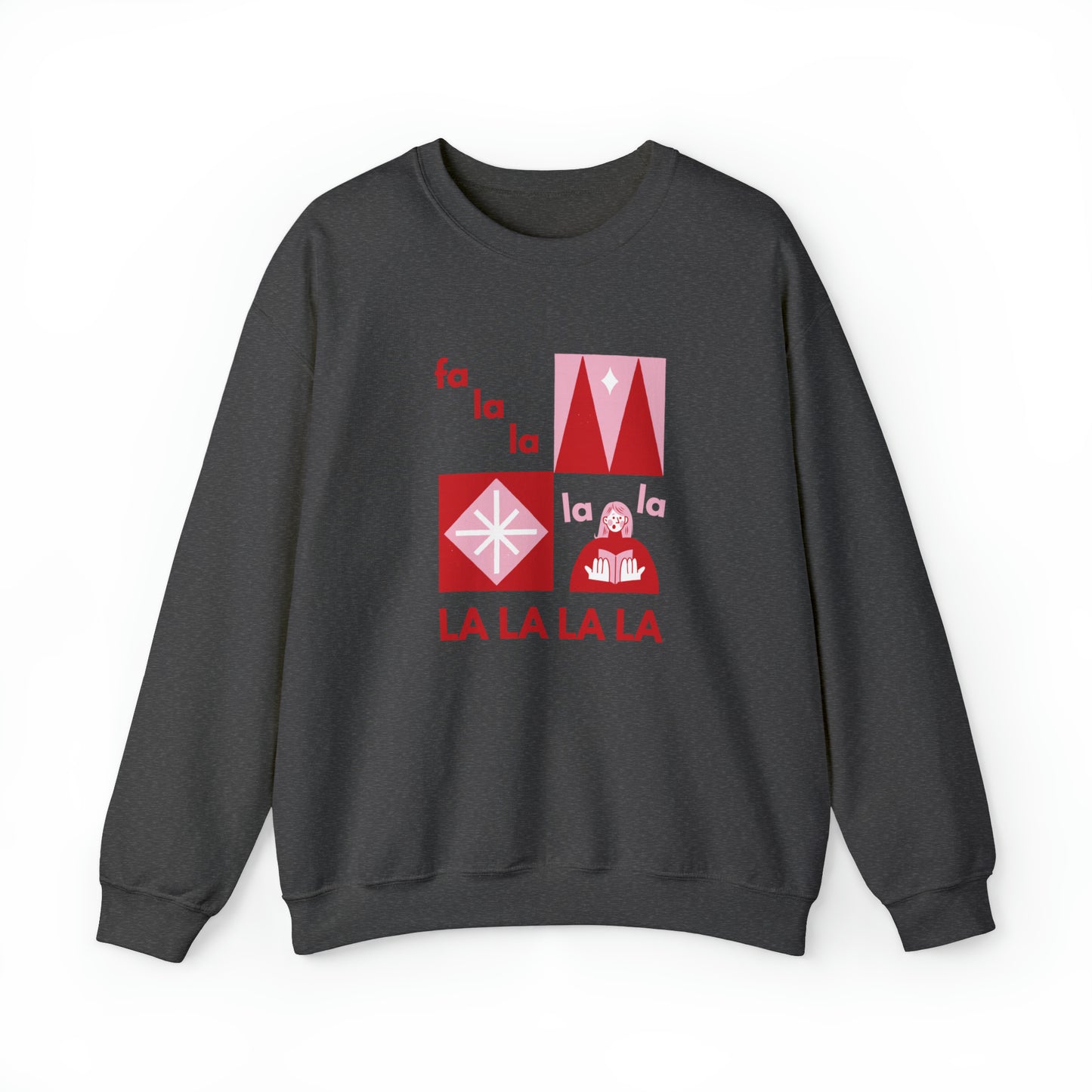 Festive Threads | Christmas Fa La La Unisex Heavy Blend™ Crewneck Sweatshirt