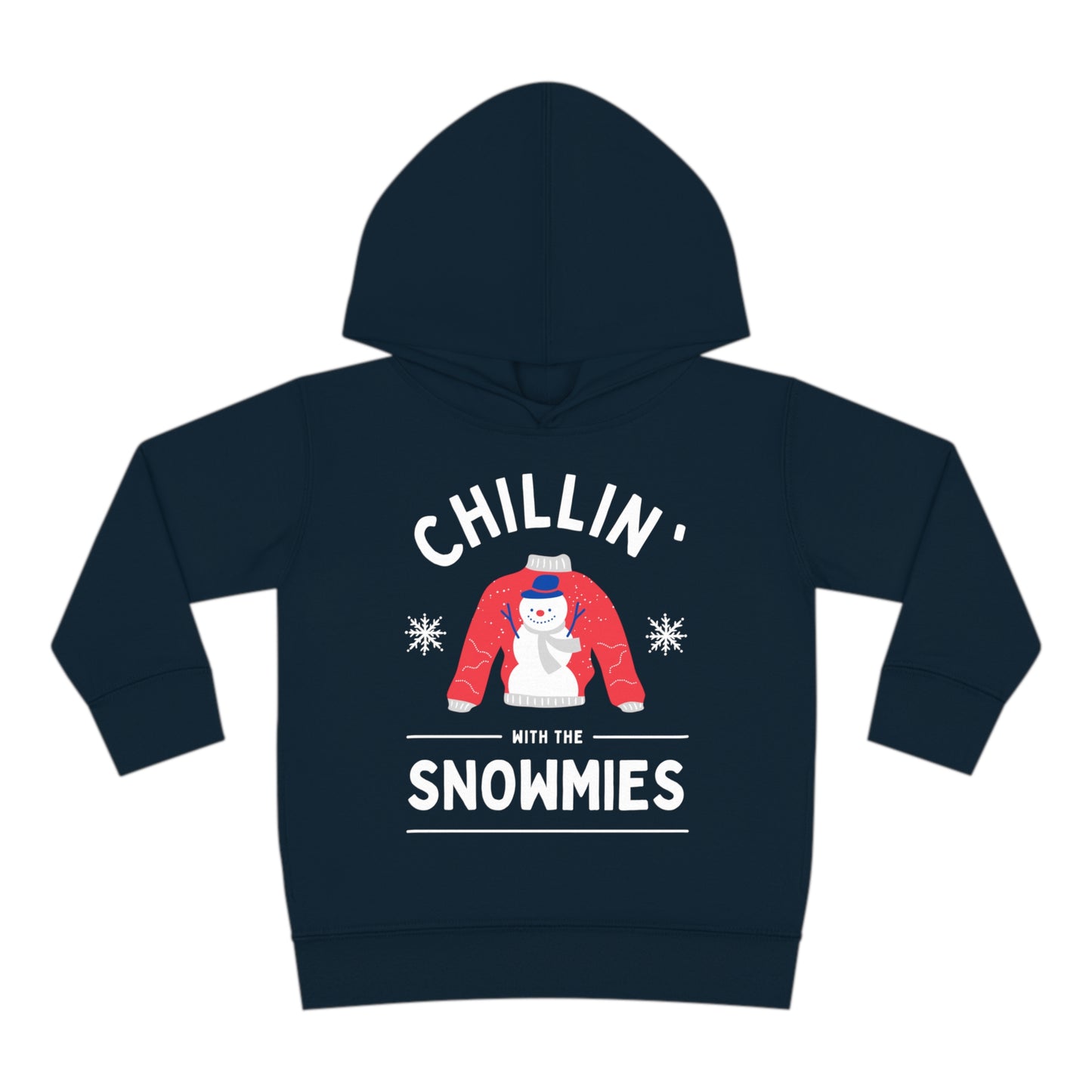 Festive Threads | Christmas Chillin With The Snowmies Toddler Pullover Fleece Hoodie