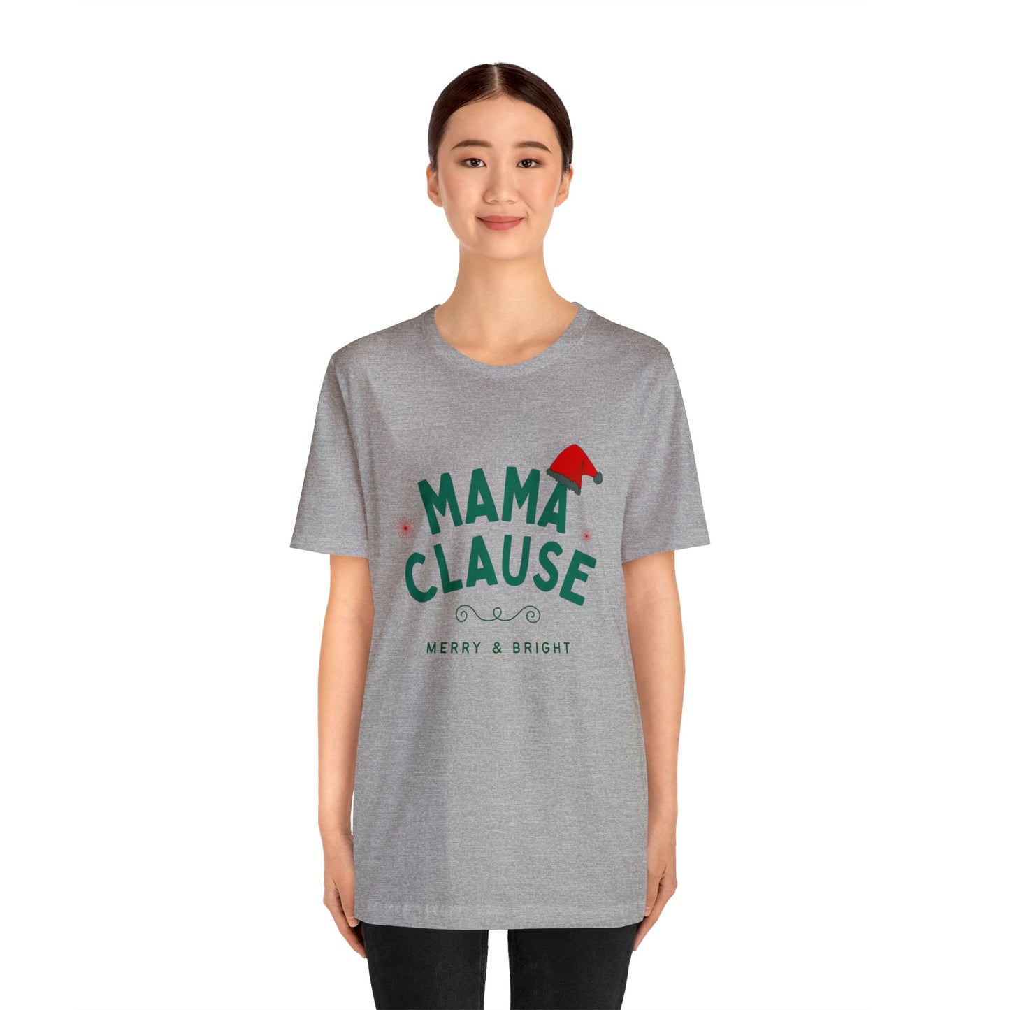 Festive Threads | Christmas Mama Clause Unisex Jersey Short Sleeve Tee 🎅