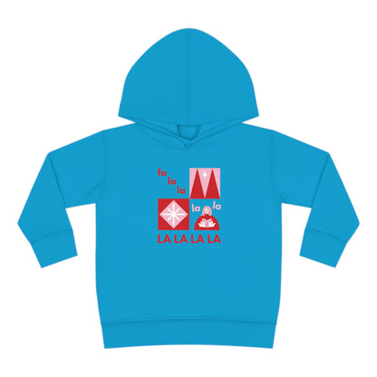 Festive Threads | Christmas Fa La La Toddler Pullover Fleece Hoodie