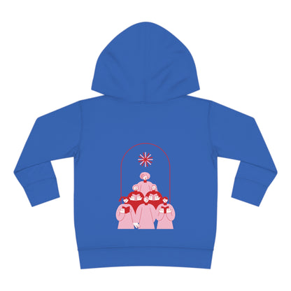 Festive Threads | Christmas Fa La La Toddler Pullover Fleece Hoodie