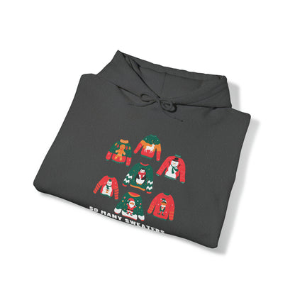 Festive Threads | Christmas So Many Sweaters Unisex Heavy Blend™ Hooded Sweatshirt