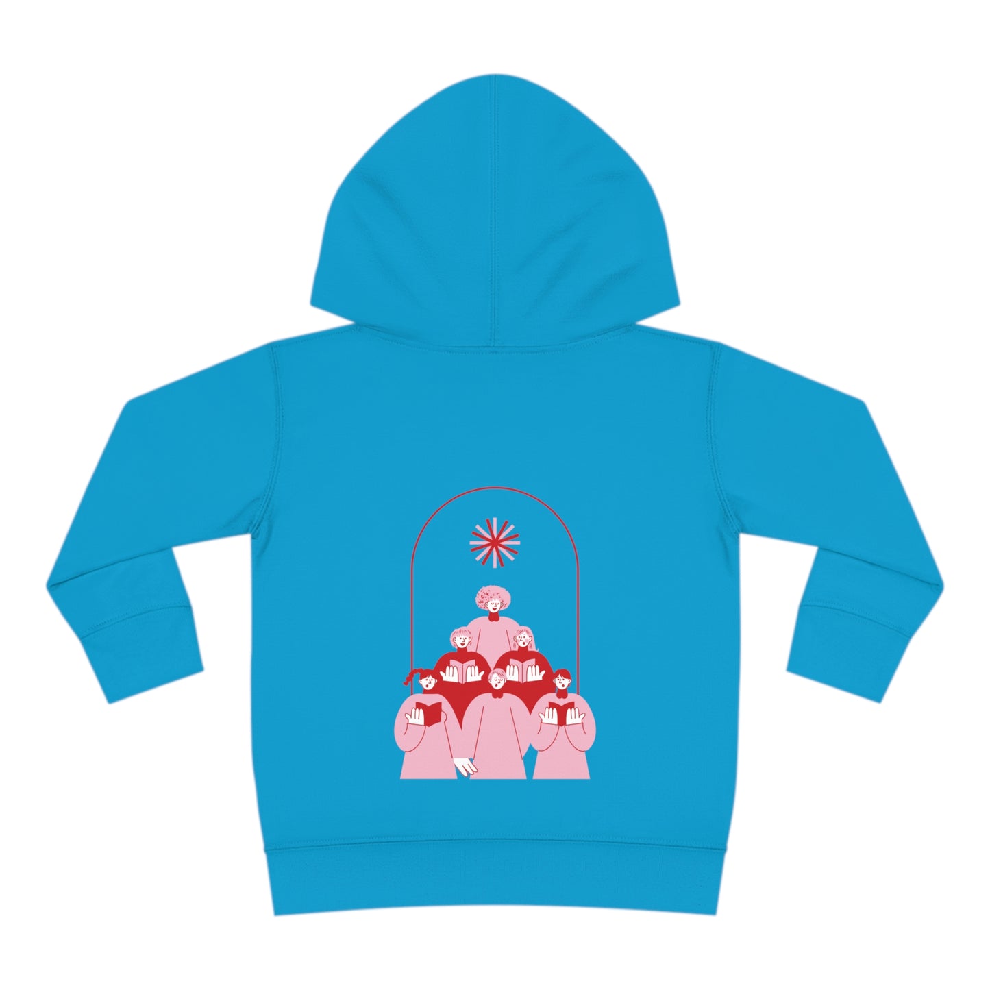 Festive Threads | Christmas Fa La La Toddler Pullover Fleece Hoodie