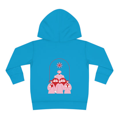 Festive Threads | Christmas Fa La La Toddler Pullover Fleece Hoodie