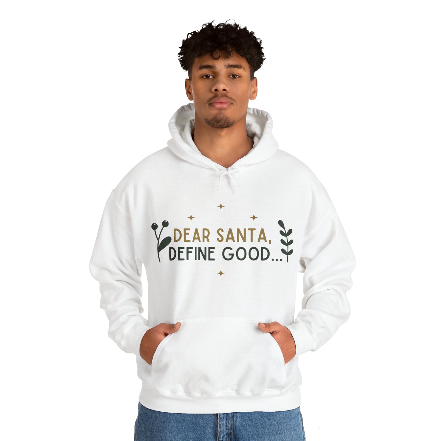 Festive Threads | Christmas Dear Santa Unisex Heavy Blend™ Hooded Sweatshirt