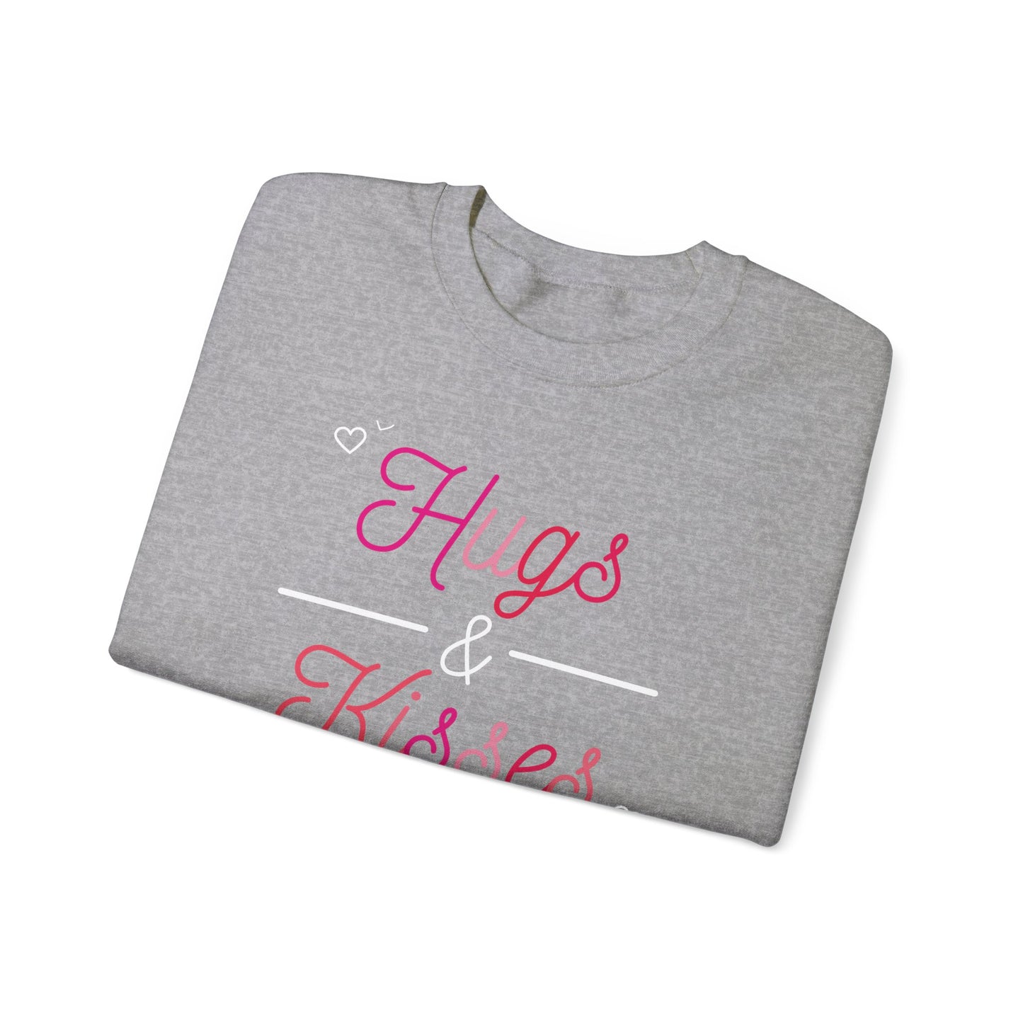 Festive Threads | Valentine's Hugs & Kisses Unisex Heavy Blend™ Crewneck Sweatshirt