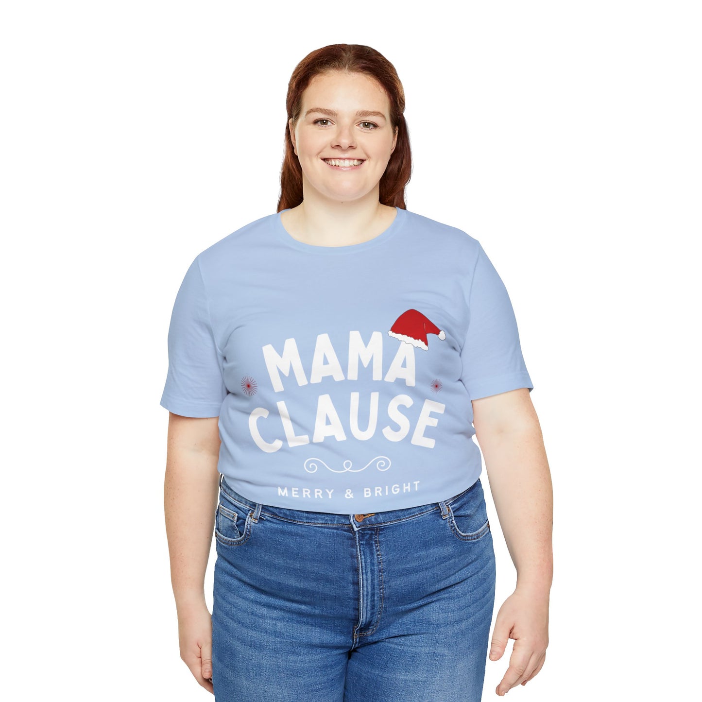 Festive Threads | Christmas Mama Clause Unisex Jersey Short Sleeve Tee