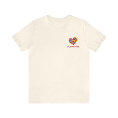 Festive Threads | Valentine's Love Wins Unisex Jersey Short Sleeve Tee