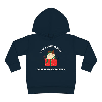 Festive Threads | Christmas Santa Paws Toddler Pullover Fleece Hoodie