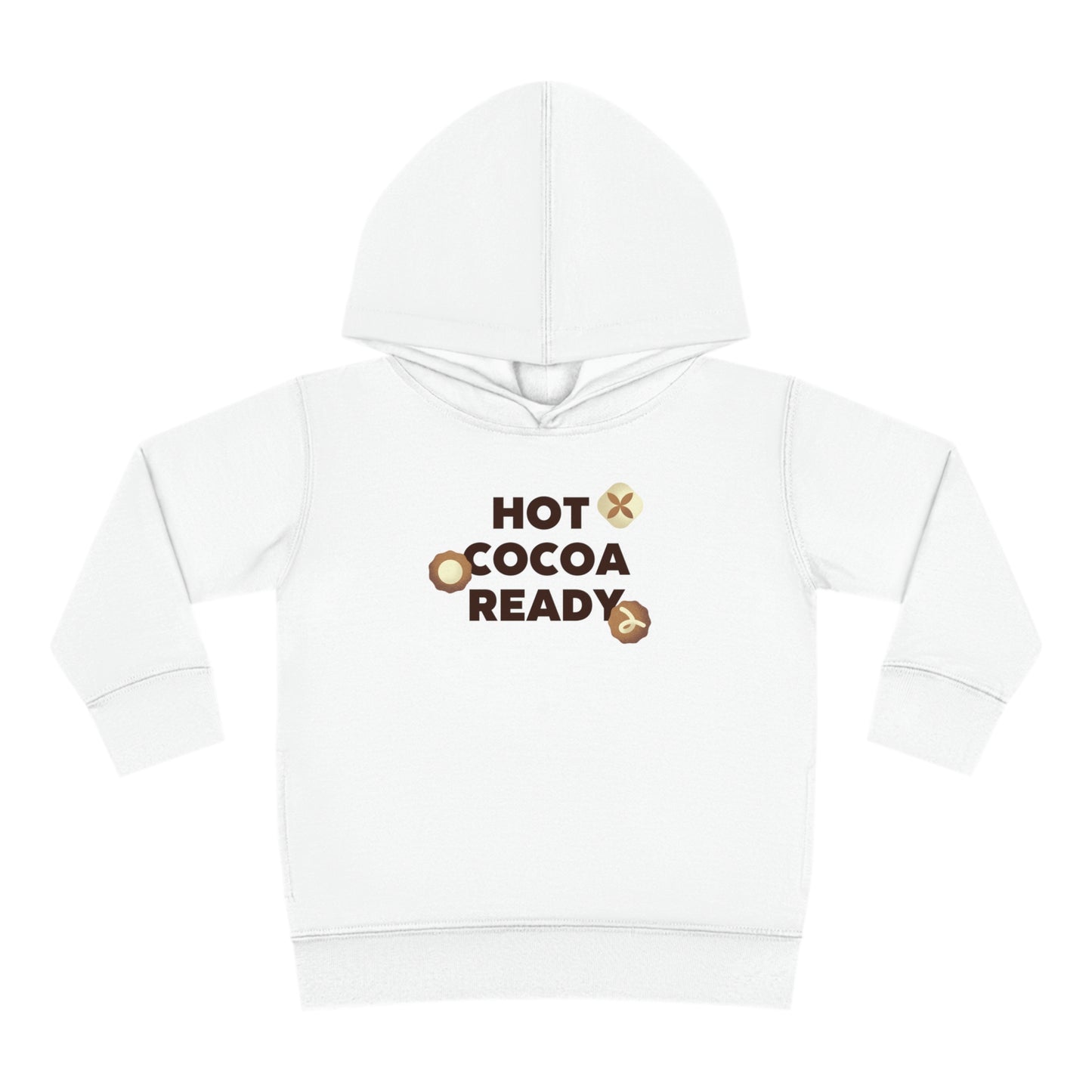 Festive Threads | Christmas Hot Cocoa Ready Toddler Pullover Fleece Hoodie