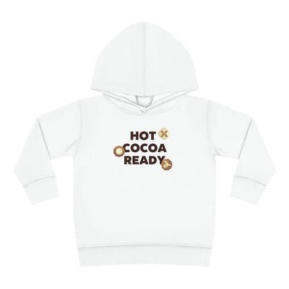 Festive Threads | Christmas Hot Cocoa Ready Toddler Pullover Fleece Hoodie