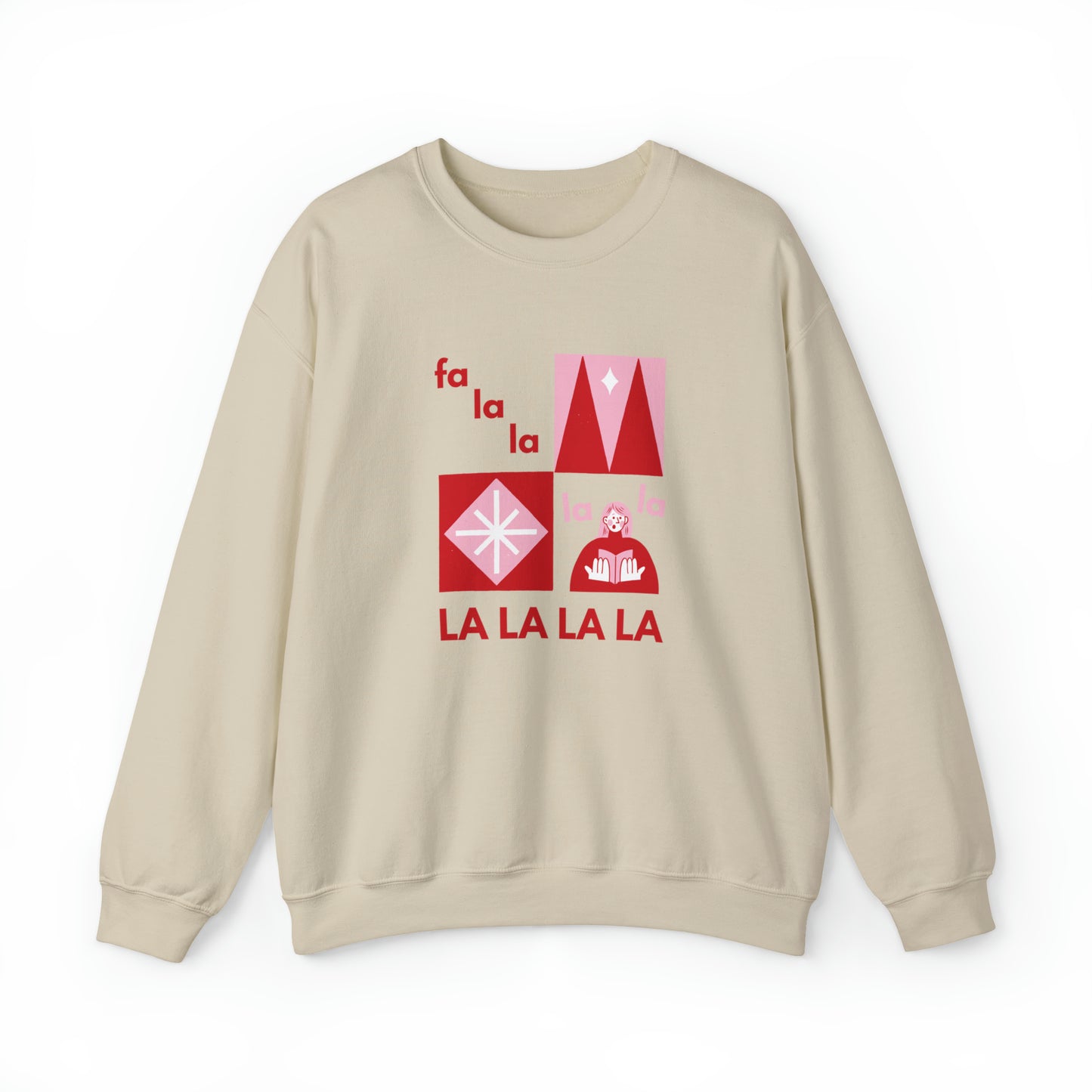 Festive Threads | Christmas Fa La La Unisex Heavy Blend™ Crewneck Sweatshirt